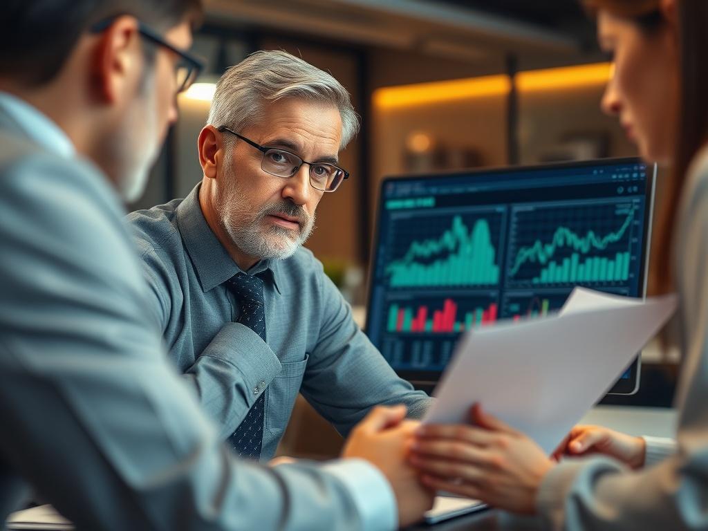 A professional consultant engaged in a discussion with a client,