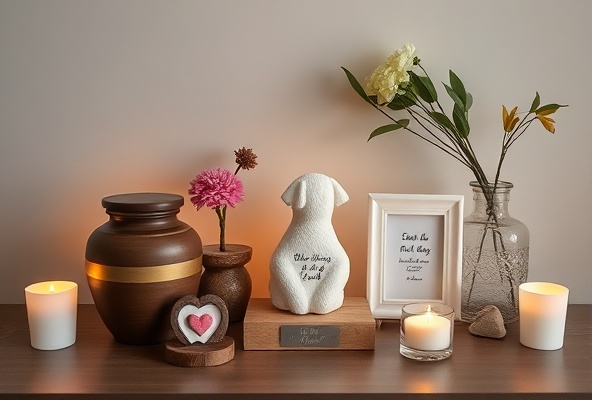 Pet memorial keepsakes - elegant urns and personalized pieces