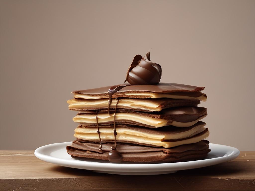 Nutella crepe, chocolate, dessert, delicious