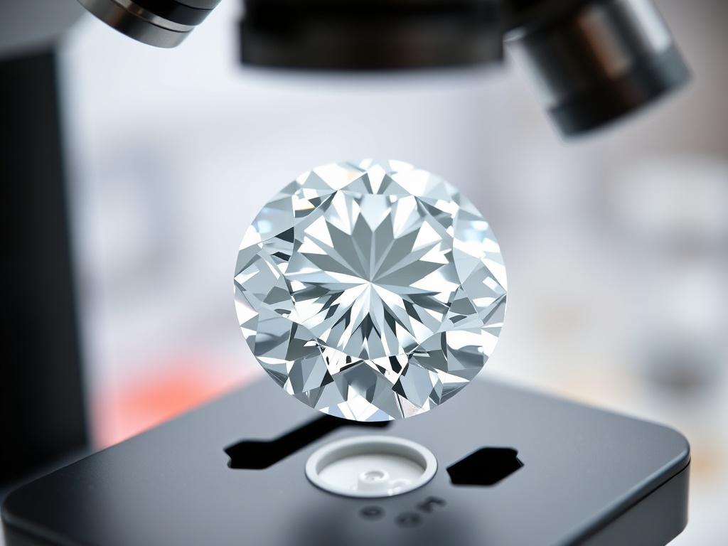 A hyper realistic close up shot of a diamond under