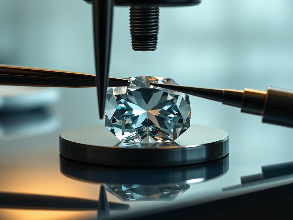 A hyper realistic close up shot of a rare gem