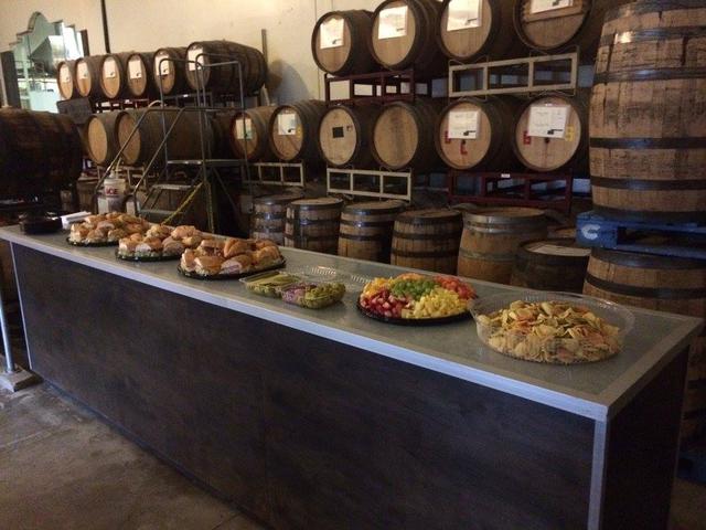 Buffet spread at our Beer Tasting Tour :)