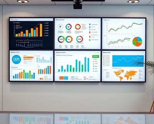 Modern marketing strategy and analytics dashboard