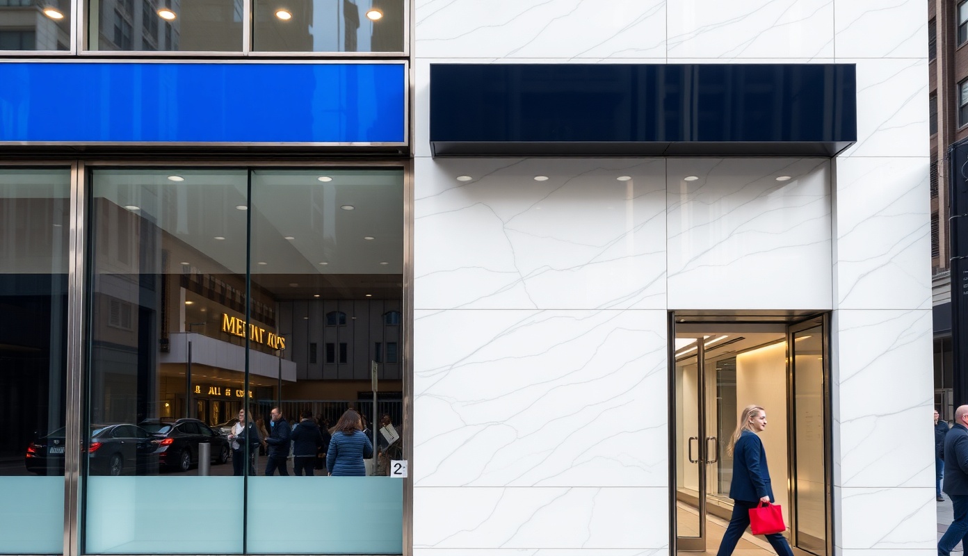 Pristine NYC storefront with gleaming windows and clean exterior