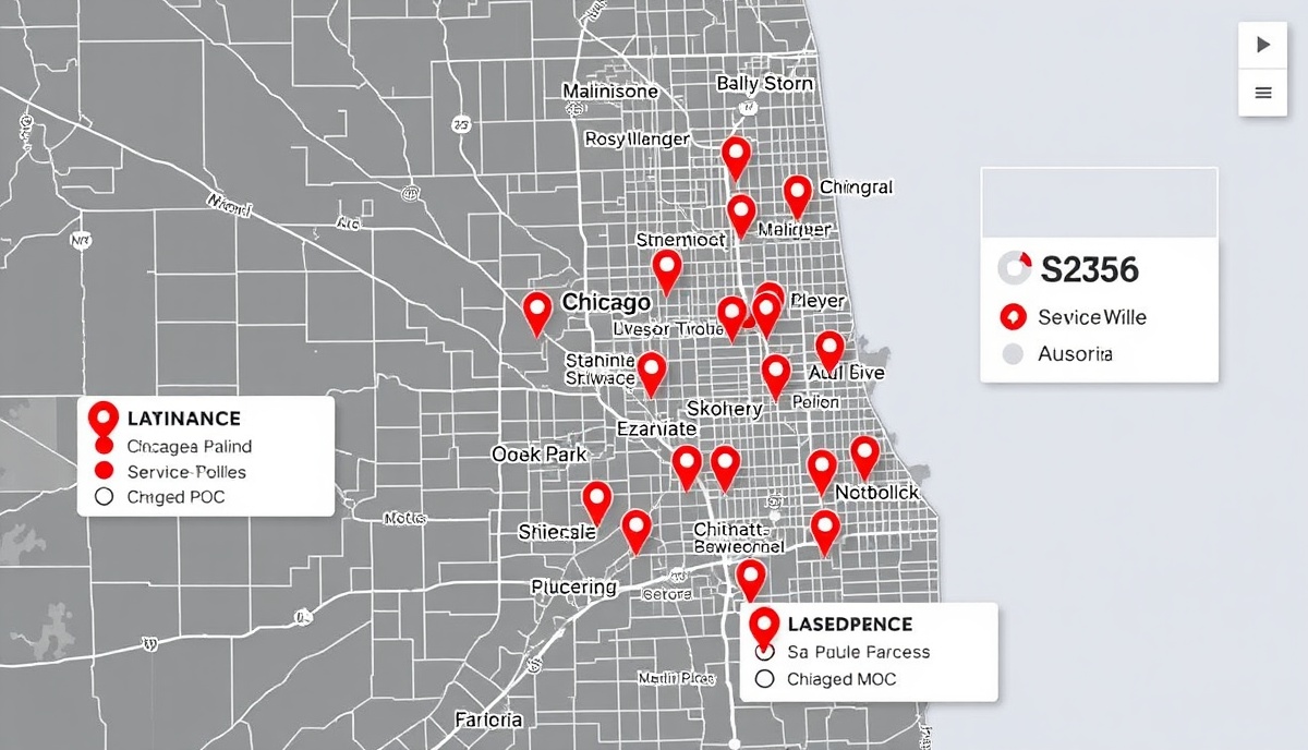 Illinois service area map