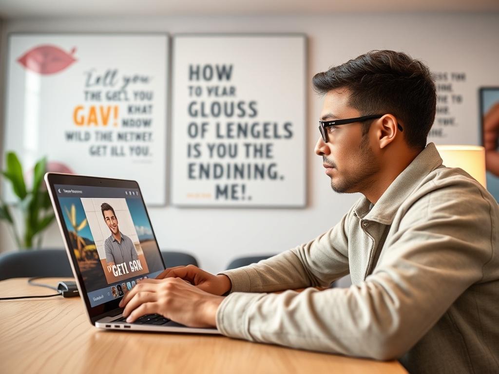 A close up shot of a focused individual using the