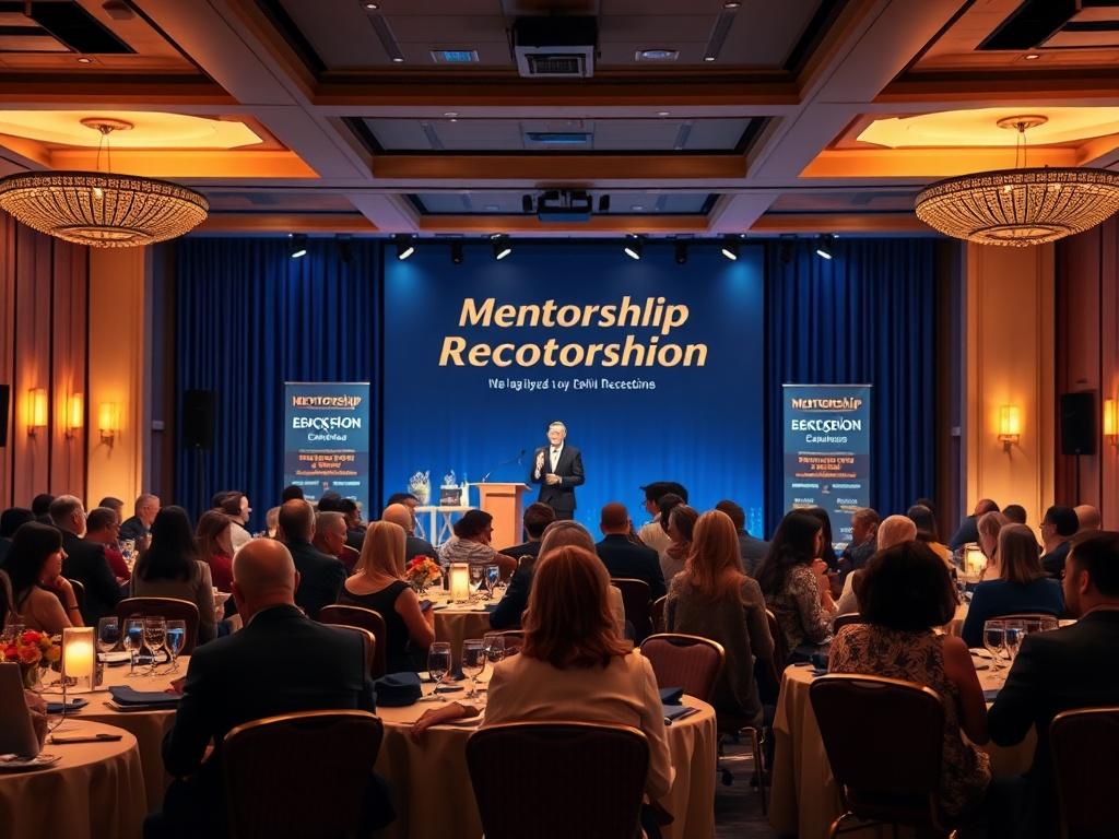 A warm and inviting setting for a mentorship recognition event