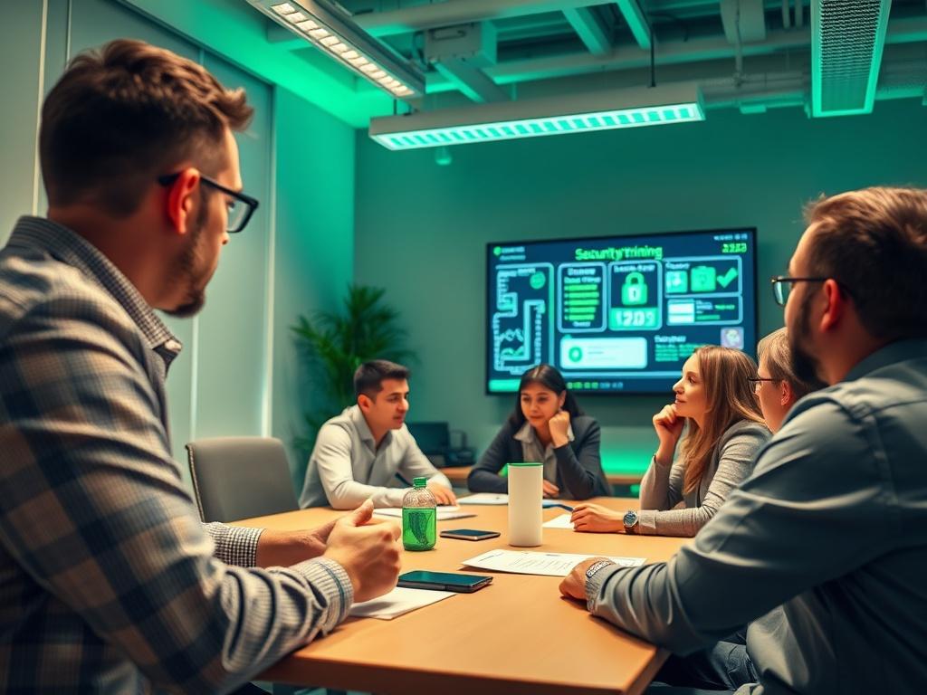 A close up shot of a training session in progress,