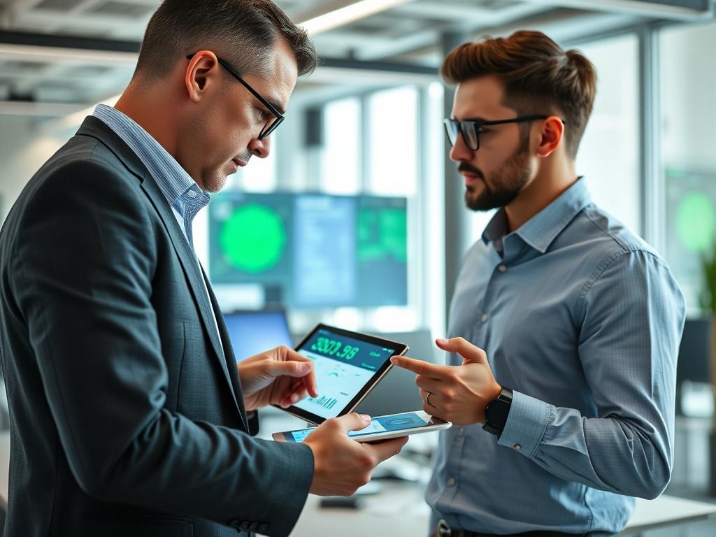 A close up shot of a cybersecurity consultant in a