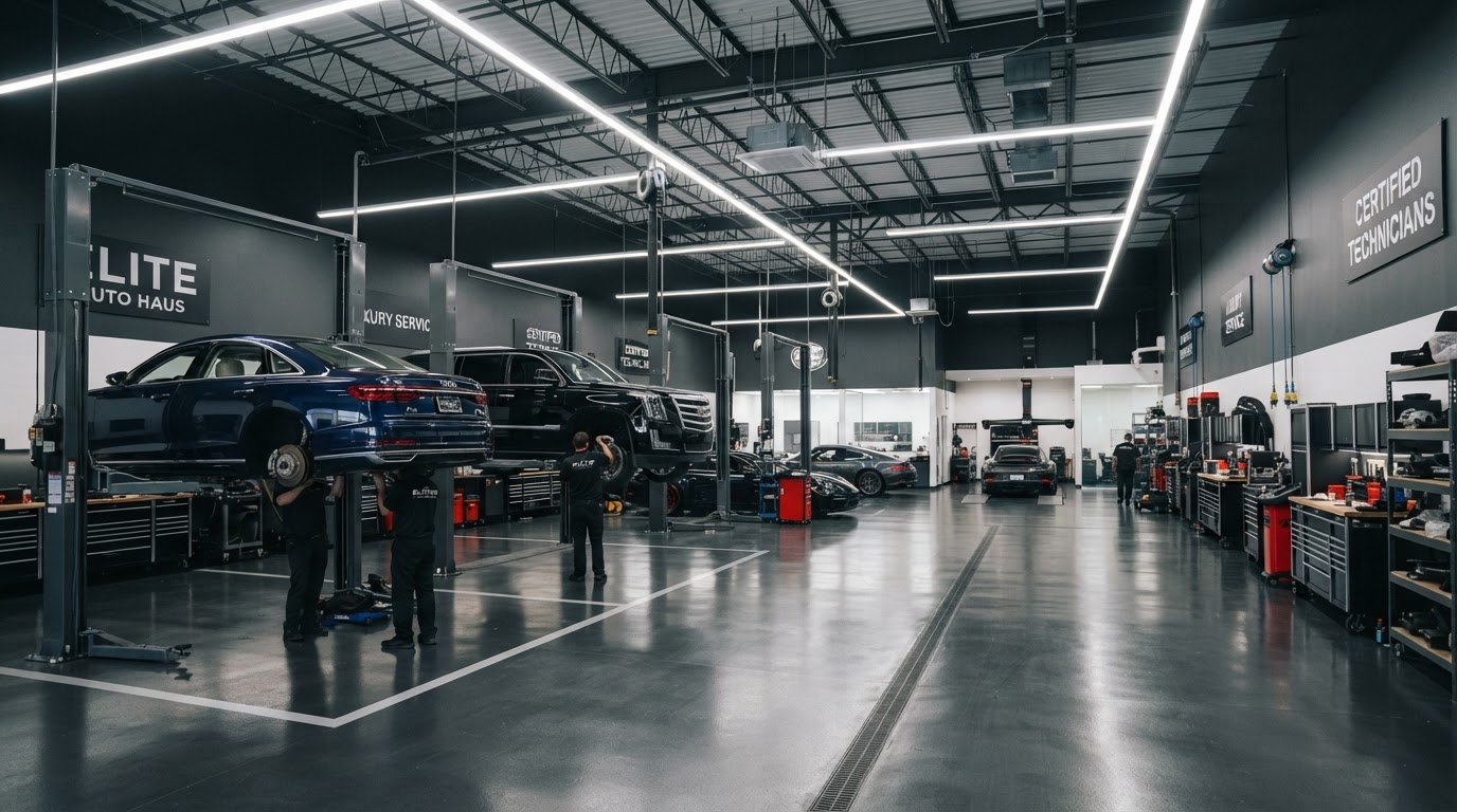 Professional auto repair shop