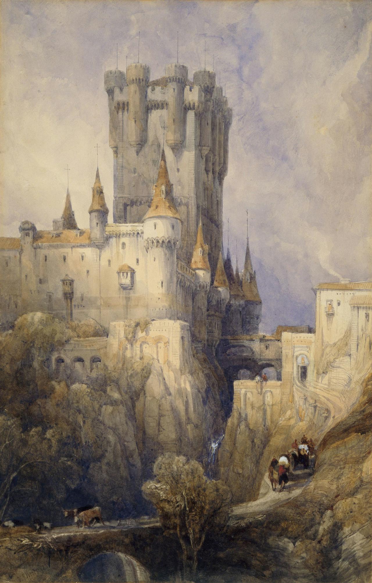 Alcazar, Segovia, Spain, By David Roberts