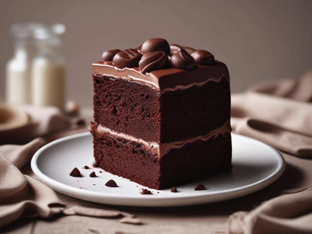 classic chocolate cake, chocolate ganache, indulgent dessert