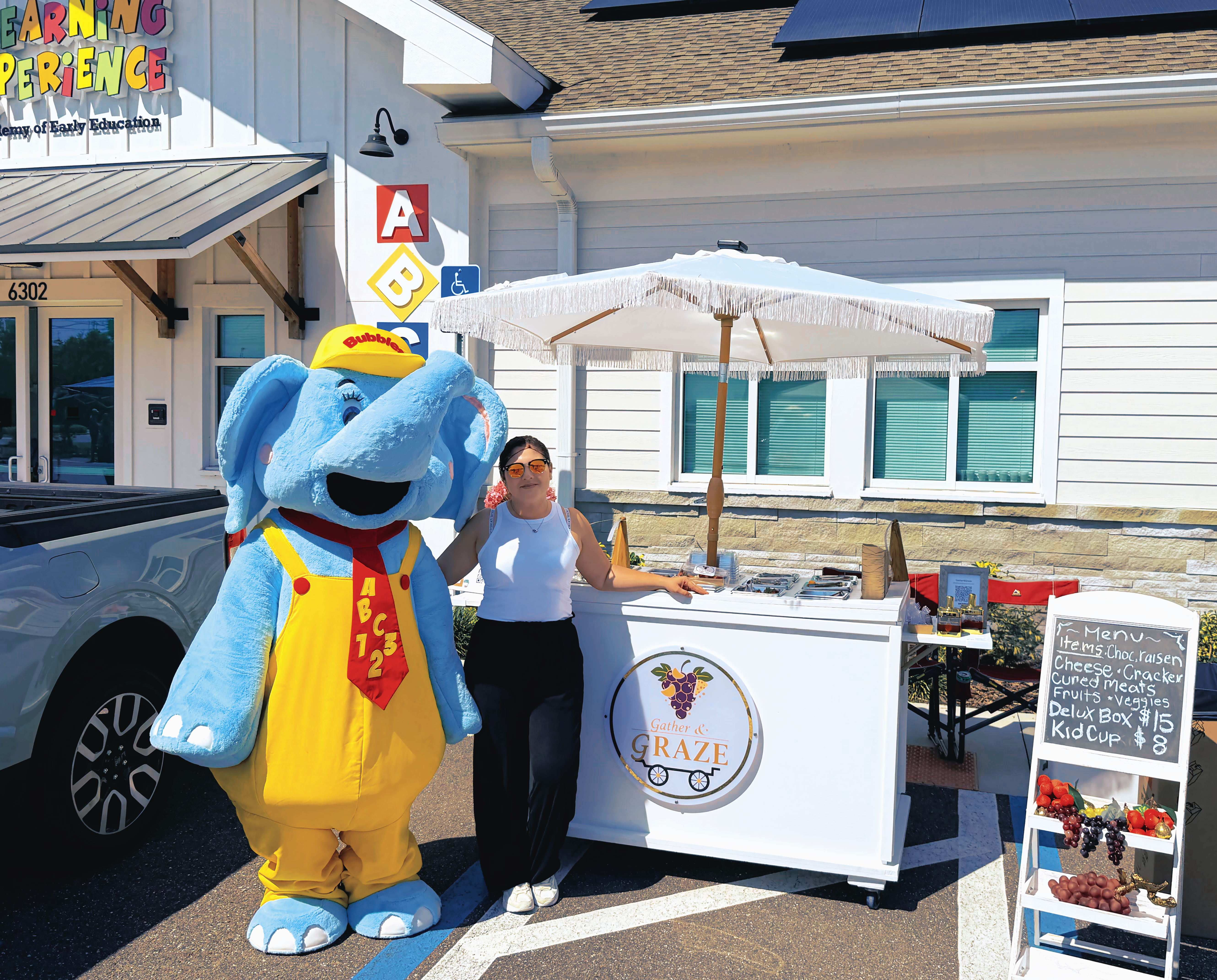 Elegant Gather & Graze event setup