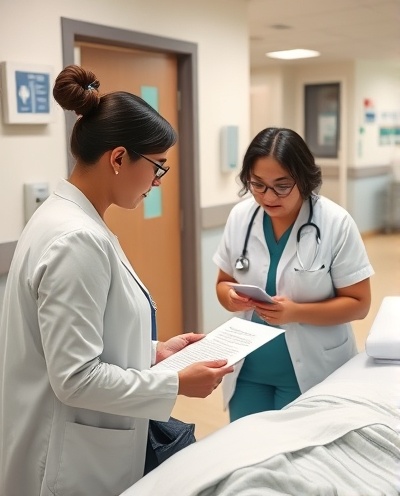Notary service in healthcare setting