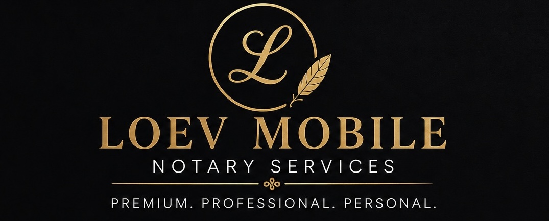Professional notary service in action