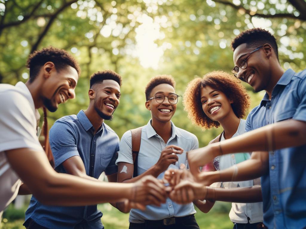 Close up shot of a diverse group of professionals engaged