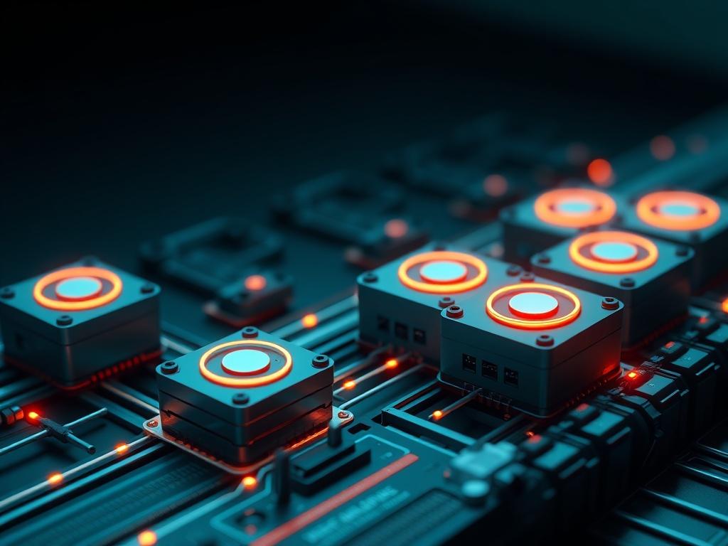Modular operating system with connected feedback loops and scalable pathways.