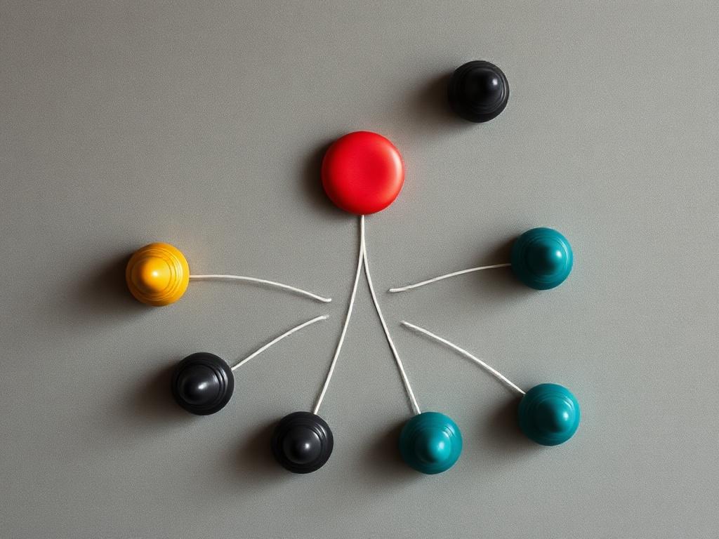 Priority tokens moving through decision lanes toward a clear next-best action.