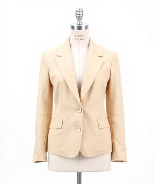 Beige Linen Blazer