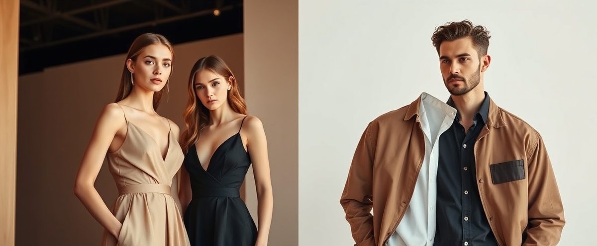 Hero banner showing women and men's fashion