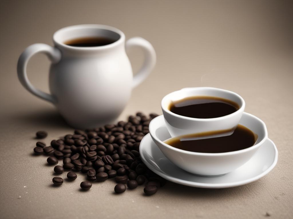 black coffee, kopitiam style, rich aroma, coffee beans