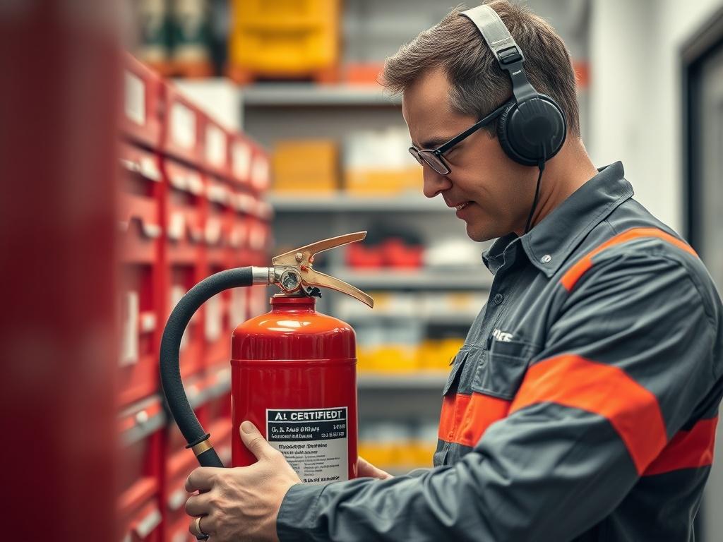 A close up shot of a certified technician inspecting a