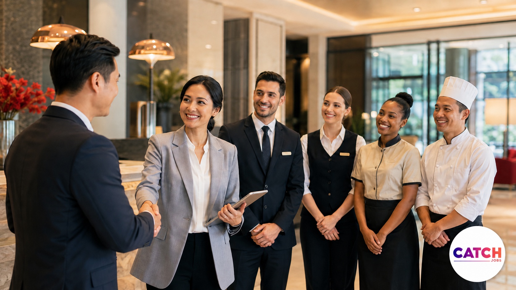 Hospitality employer reviewing skilled candidate profiles for recruitment