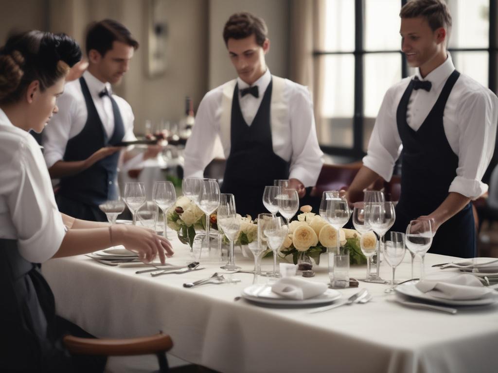 event staffing, professional waiters, bartenders, hosts, elegant events