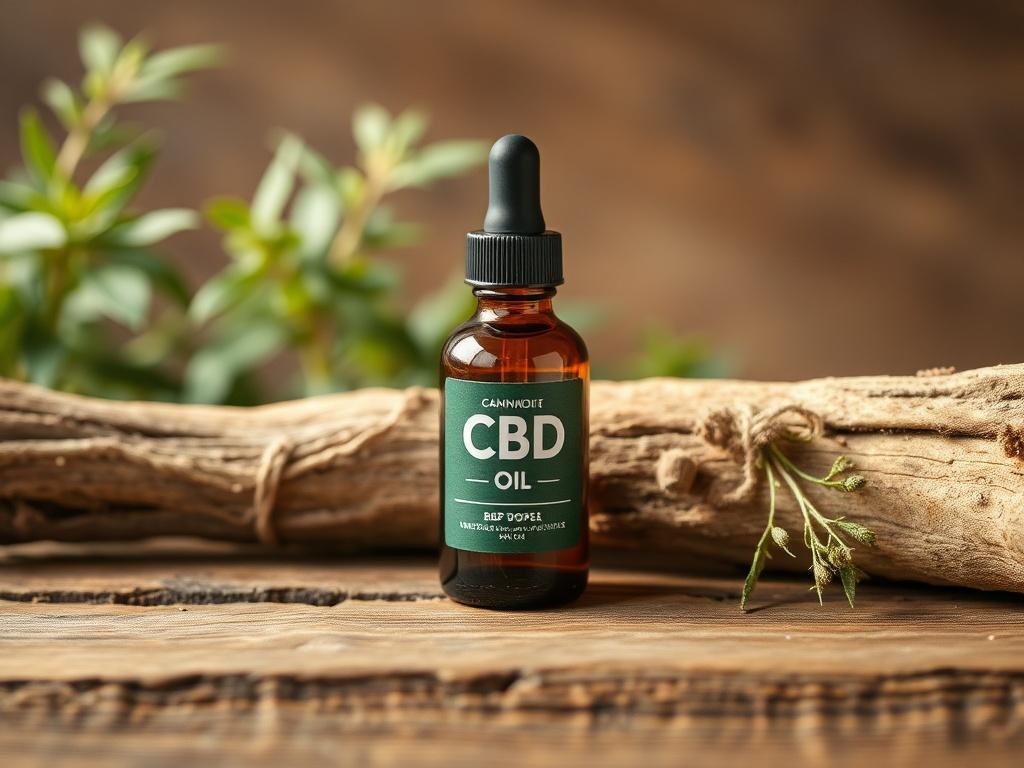 A serene and inviting scene featuring a single bottle of