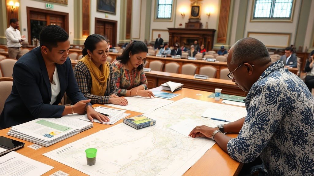 Climate specialist planning water system adaptation strategy