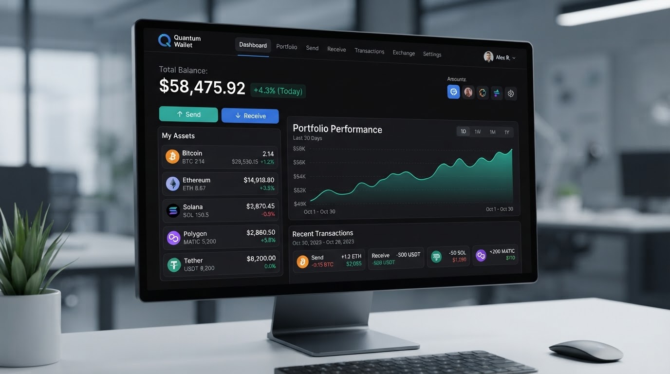 Trezor Suite dashboard interface