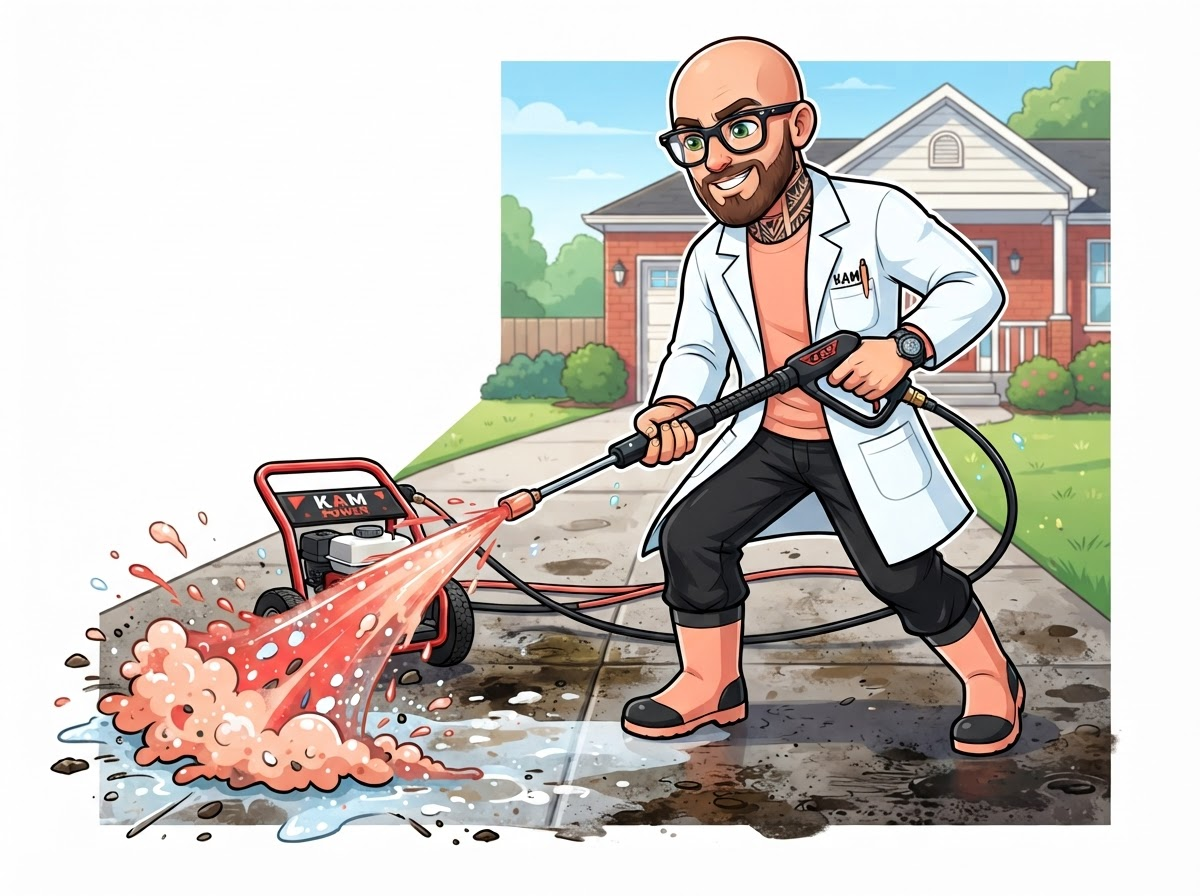 The Pressure Professor - Mad Scientist with Pressure Washer