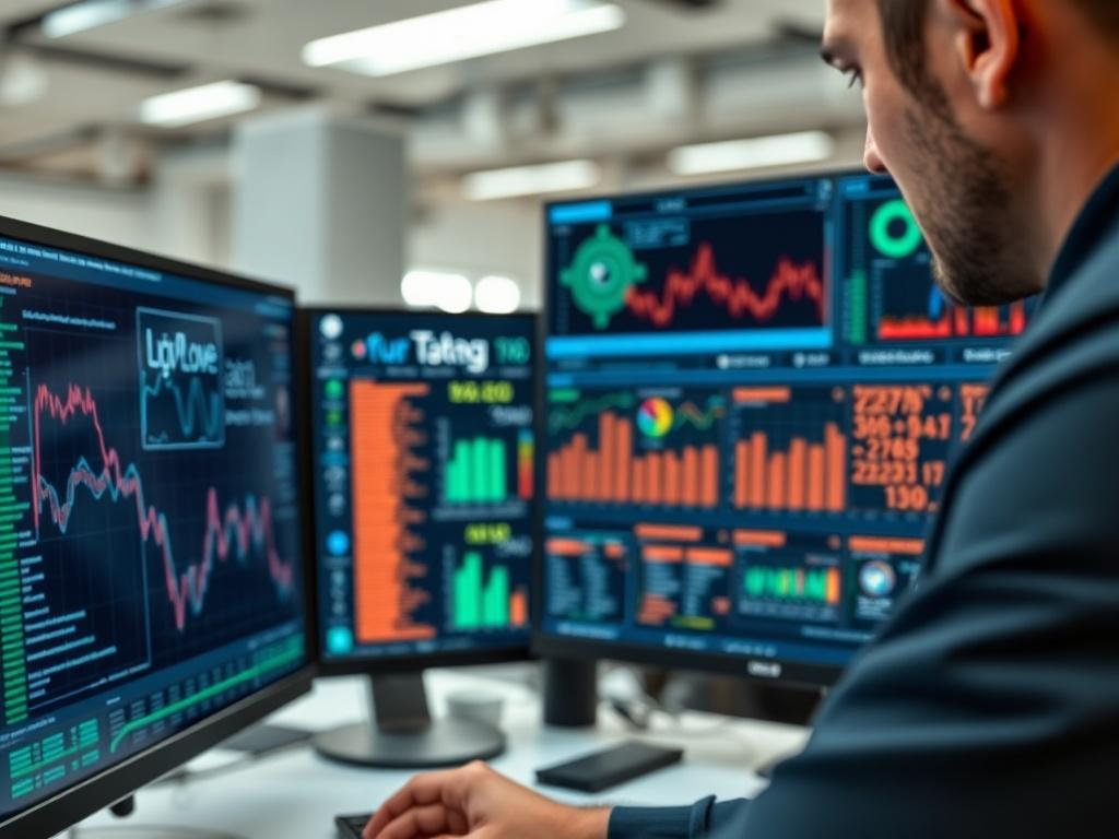 A close up shot of a professional analyzing data on