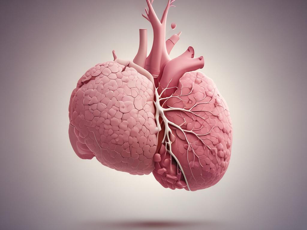 **AI Image Generation Prompt:**

Create a realistic, high-resolution photo that visually represents the blog titled "Glucogenic Function of the Liver." The composition should be simple and clear, featuring a single subject: a liver, anatomically correct and displayed in a way that showcases its intricate details. 

The liver should be depicted in a neutral setting, perhaps on a soft, pale background, to emphasize its features and enhance clarity. Natural lighting should provide a soft glow, illuminating the