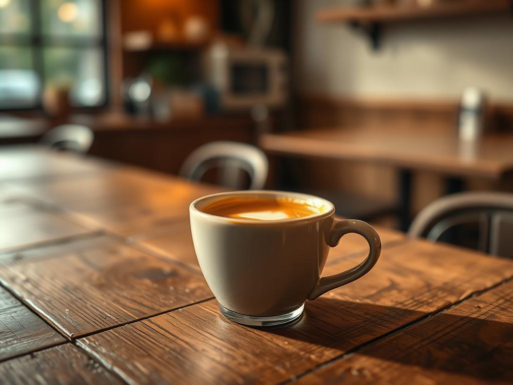 A close up of a beautifully crafted espresso shot in