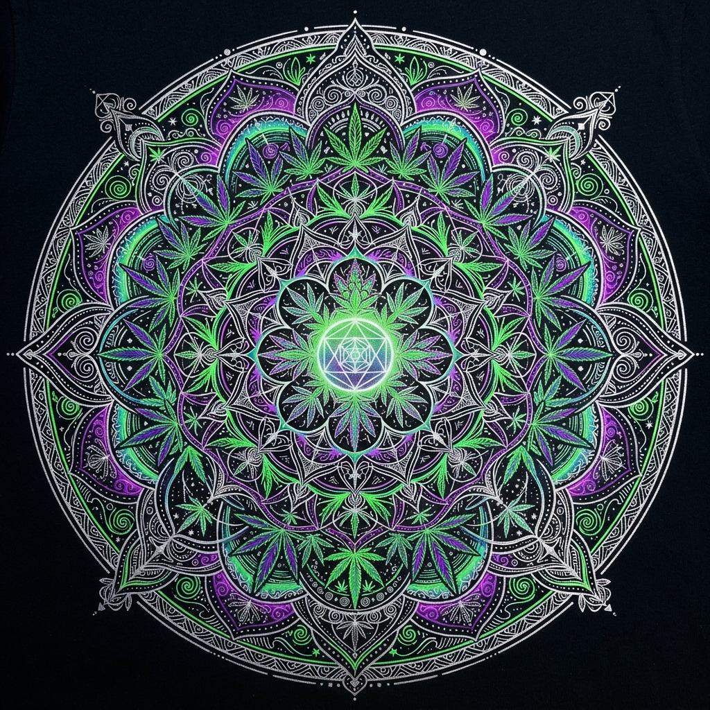 Mandala Cannabis Tee