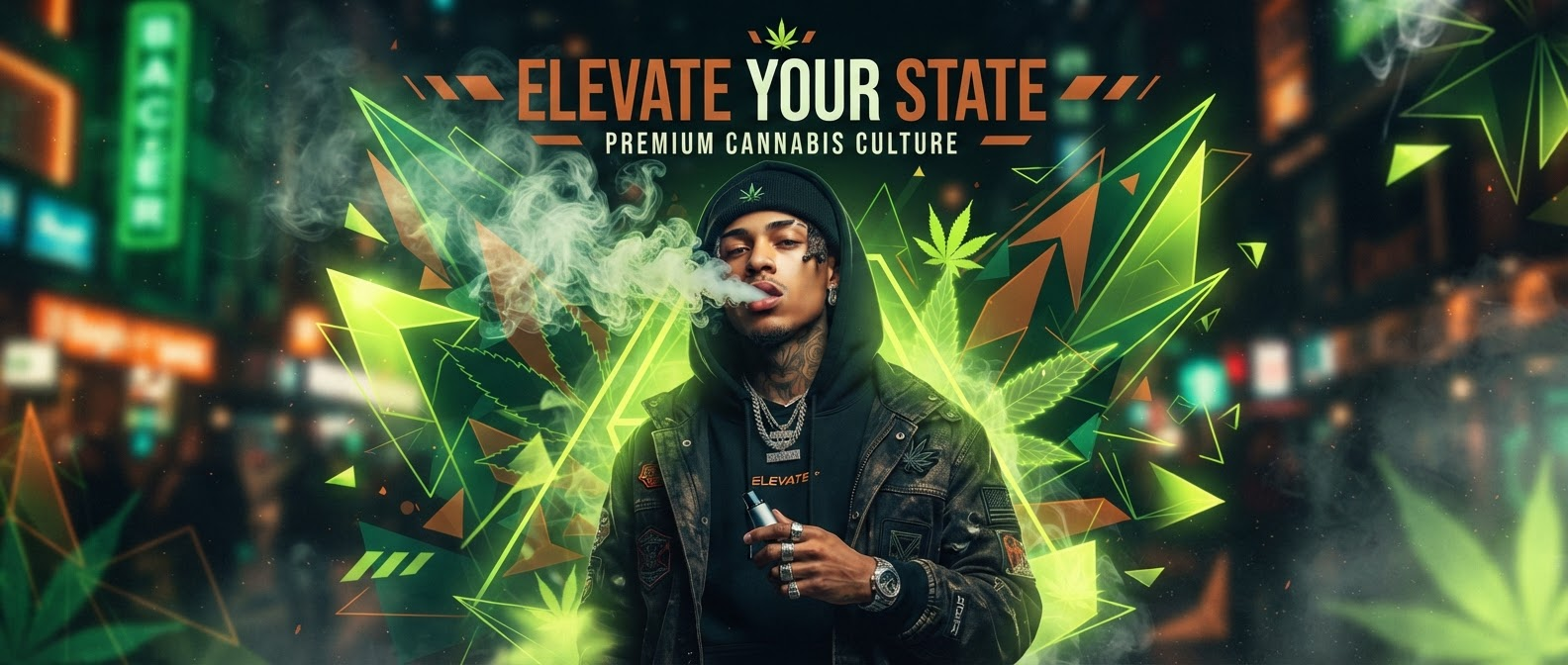 Bold cannabis lifestyle banner