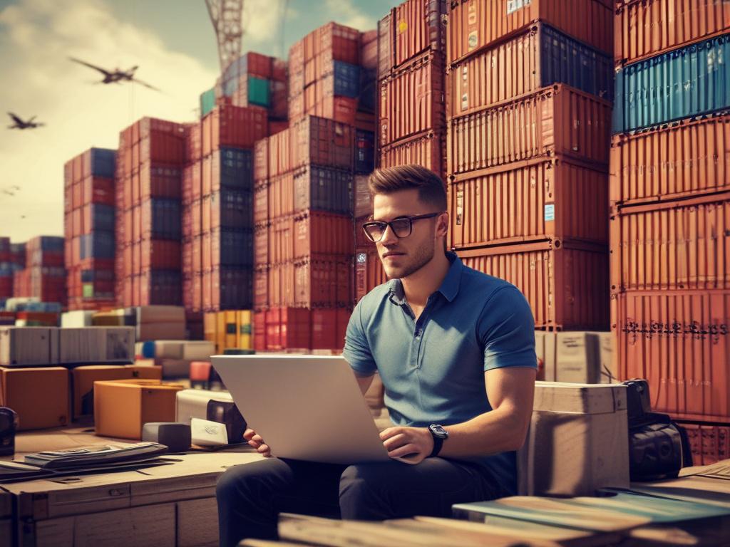 A realistic high resolution of a digital marketing expert working