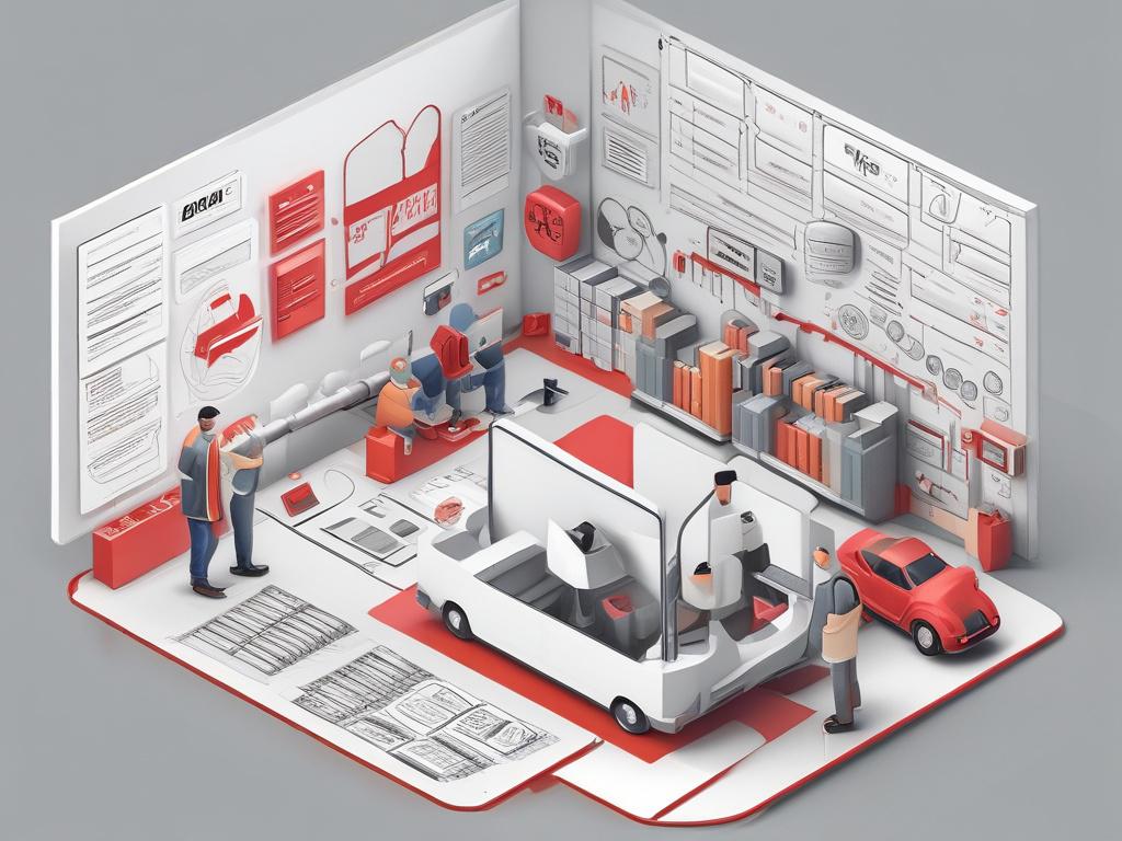 realistic high resolution of a logistics professional engaged in a