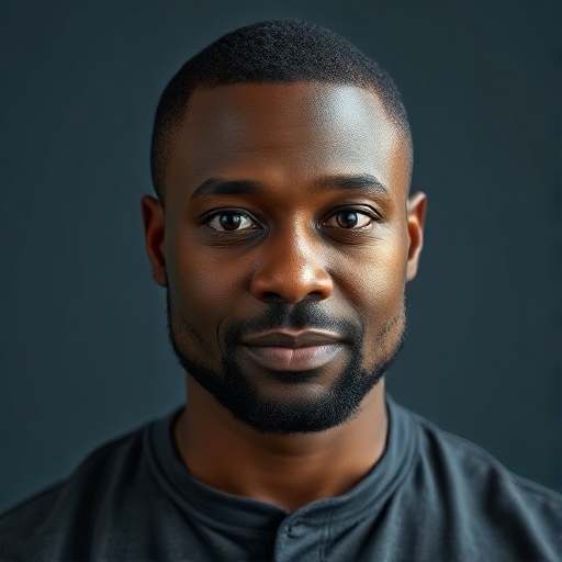 Daniel Okafor, owner of Okafor Electrical LLC, in a dark work shirt