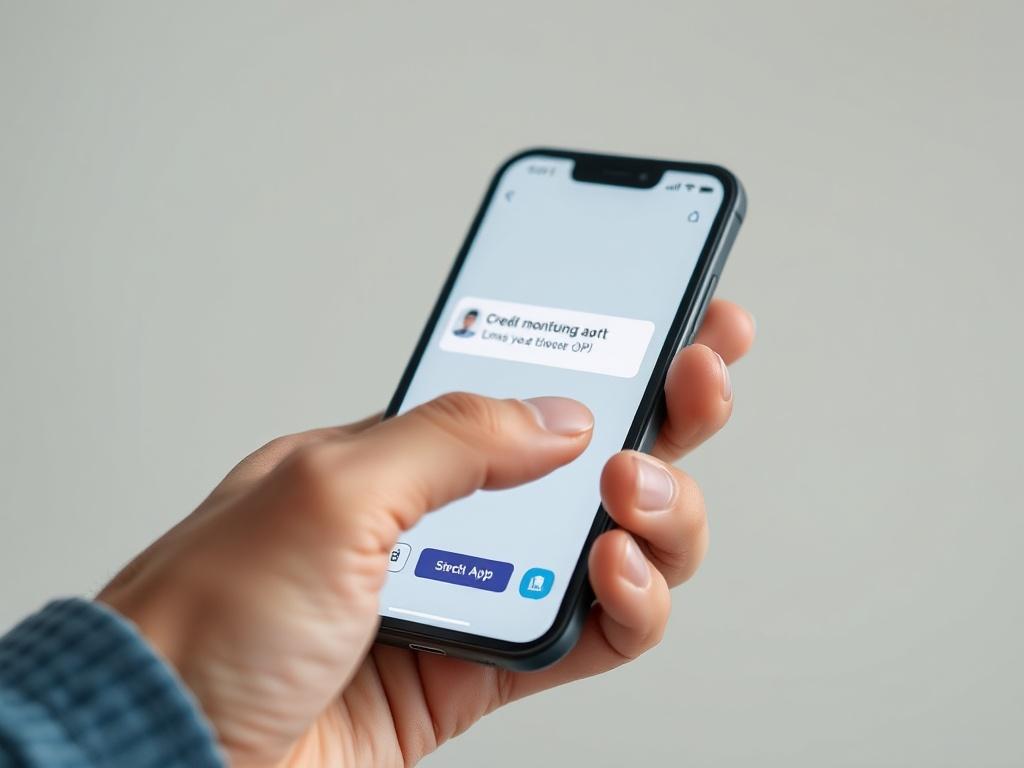 A hyper realistic close up of a smartphone displaying a