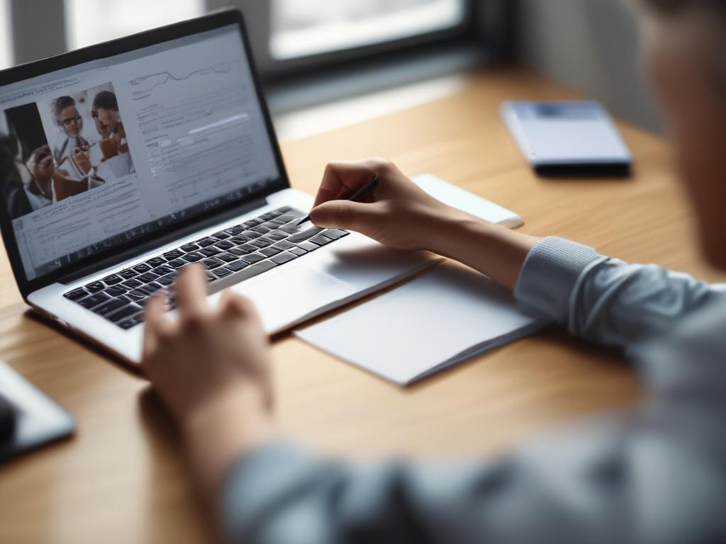 A close up shot of a person participating in an