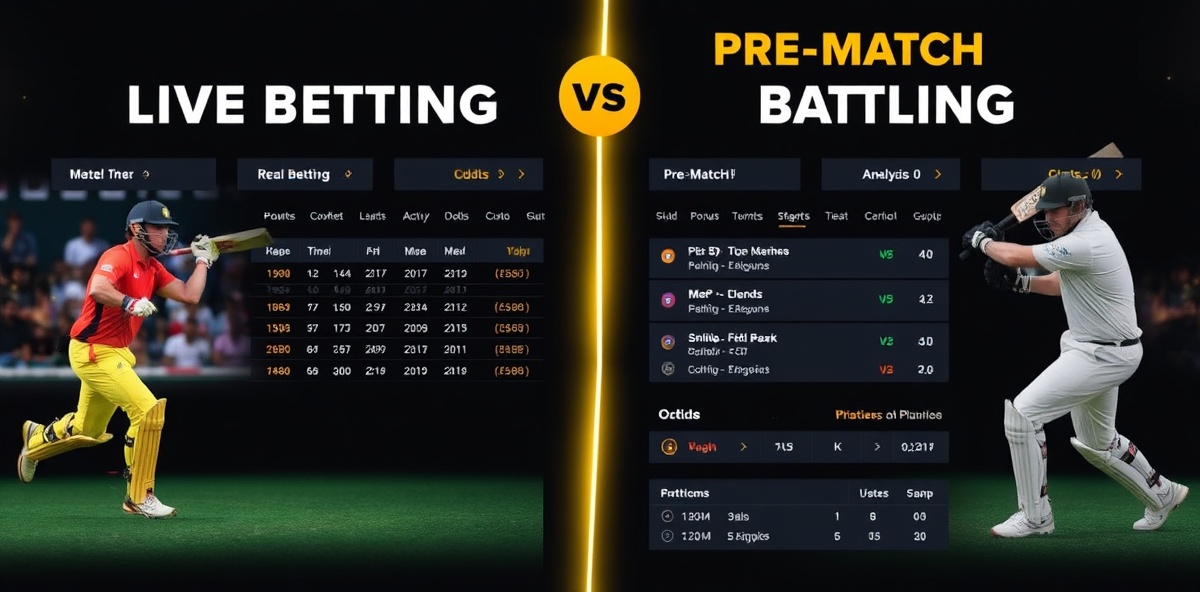 Live betting versus pre-match betting comparison