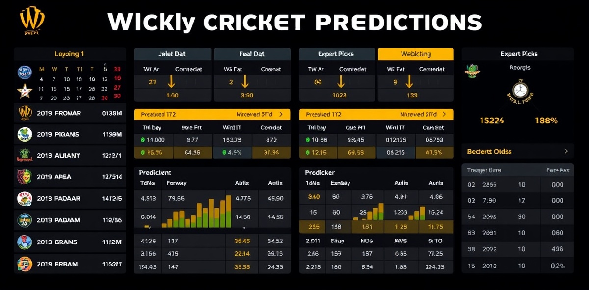 Weekly cricket betting predictions and expert analysis