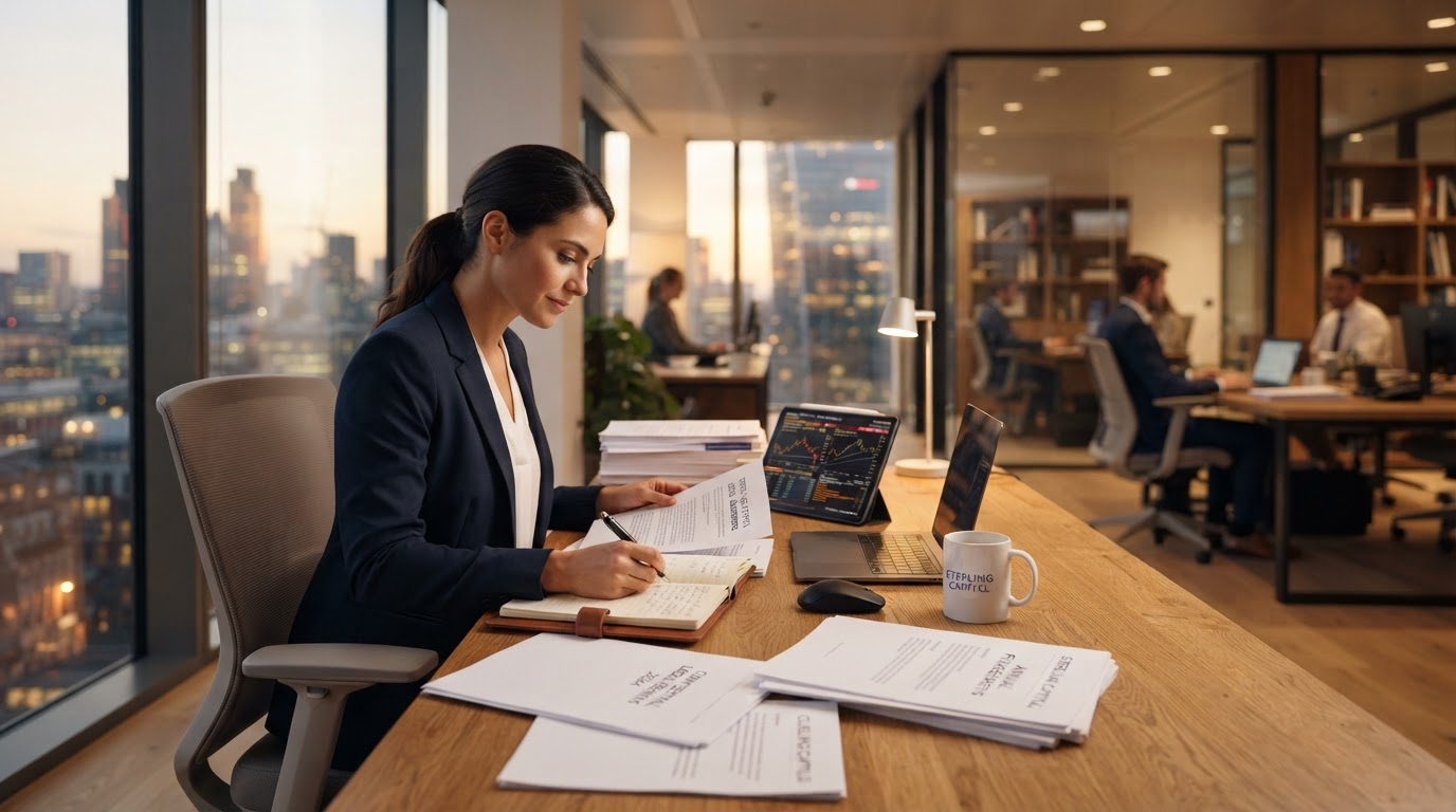 Professional notary services workspace