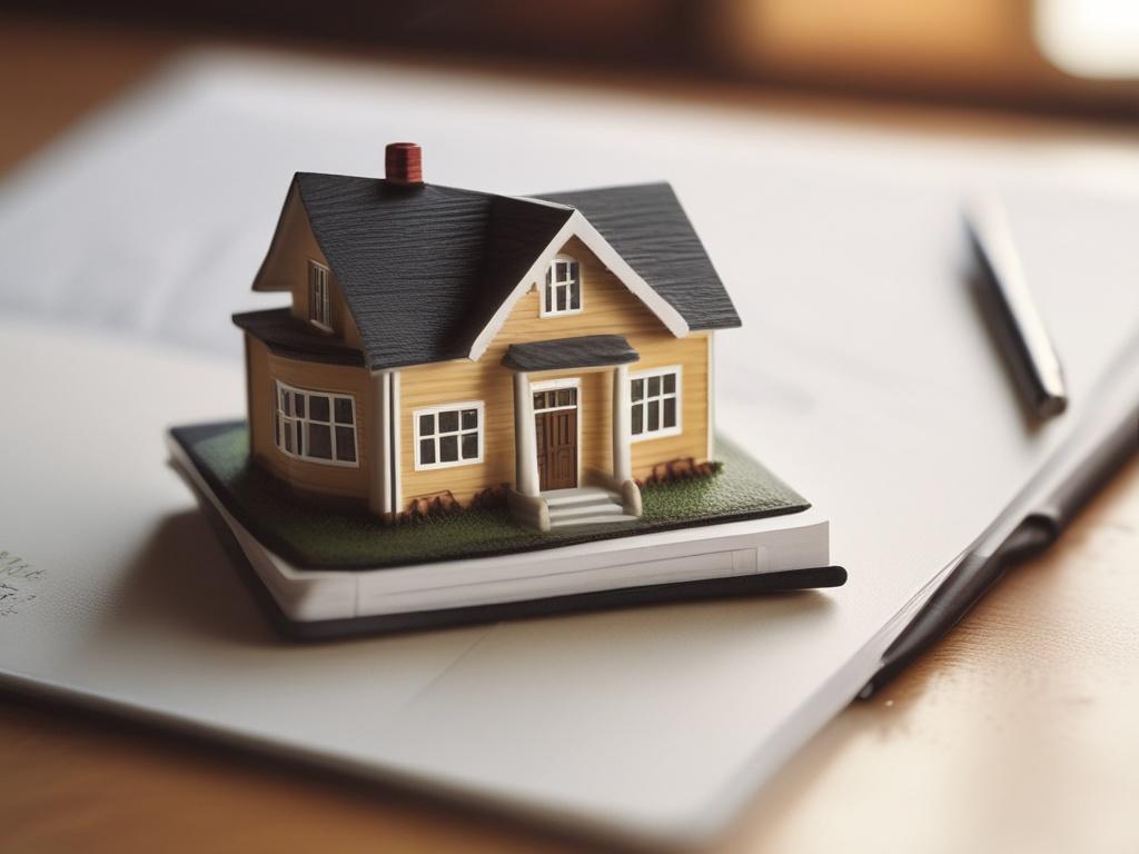 A close-up shot of an open notebook with financial notes and a pen beside it, symbolizing preparedness and planning. The background is softly blurred, featuring a cozy home environment with a pet bed and toys, evoking a sense of care and responsibility. Shot with a 45mm f/1.2 lens for detailed clarity.