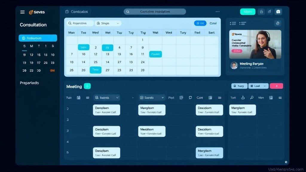 Demo scheduling and consultation interface