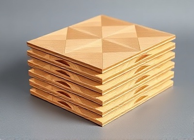 Geometric Wood Panel