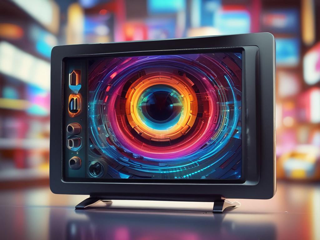a close up shot of a high resolution television screen