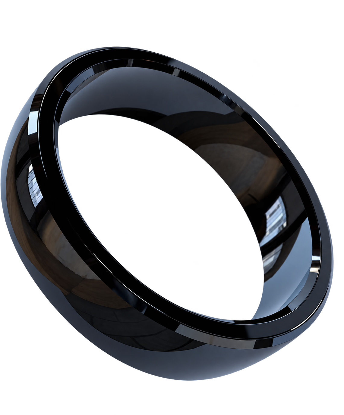 Detalle del anillo NFC negro Seedkeeper